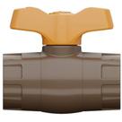 Registro Esfera Compacto Soldável PVC Marrom Canos Tubos Água Fria De 1.1/4” Polegadas 40mm Tigre