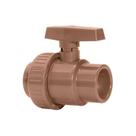 Registro Esfera PVC 40mm Junta Soldável - Fechamento em Esfera