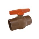 Registro Esfera Roscável 2.1/2 Polegadas Pvc Rr Marrom Viqua