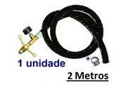 Registro Gás Alta Pressão Fogão Mangueira 2metros - 01 Unid (04C2)