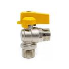 Registro Para Gas Esfera 1/2 Angular Macho X Macho Tub Pex