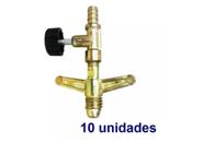 Registro Regulador De Gás Alta Pressão P13 Botijão 10 Peças (02C1)