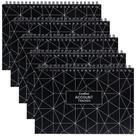 Registros de Cheques CASMONAL A5 21,6x14 cm Preto Pacote com 5