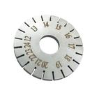 Regla medidora para cuerdas de piano TUOREN de acero inoxidable 4x4x0,3 cm