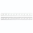 Regla Starrett C604R-12 30 cm Acero Cromo Satinado 3/64" de Grosor
