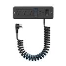Regleta de alimentación para cajón HEZI con USB-C de 65W y cable de 6 pies