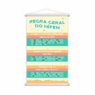 Regra Geral do Hífen Banner Escolar Pedagógico 80x50cm