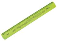 Regua 30 Cm Flexivel Amarela Neon Waleu