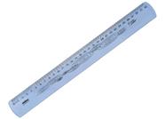 Regua 30 Cm Flexivel Azul Waleu