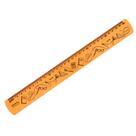 Régua 30 CM Laranja Neon com Desenhos Waleu Régua 30 CM Laranja Neon com Desenhos Waleu