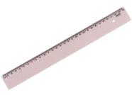 Regua 30 Cm Rosa Pastel Waleu