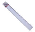 Regua 30cm cristal simples polibras