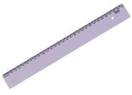 Régua 30cm Waleu new line lilás pastel