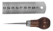 Régua 60cm 24 Polegada Aço Inox Profissional + Agulhão Furar