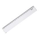Régua Acrílica Waleu Simples 20cm Cristal
