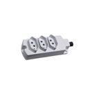 Régua Com 3 Tomadas Margirius Tmu3-320 2p+t 20A Cinza Claro Bivolt