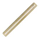 Régua Compacta com Guia de Leitura 30cm Maxcril COR:DOURADA