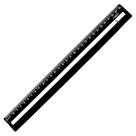 Régua Compacta com Guia de Leitura 30cm Maxcril COR:PRETA Régua Compacta com Guia de Leitura 30cm Maxcril COR:PRETA