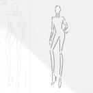 Régua Croqui Desenho De Moda - Corpo Feminino Articulado 2