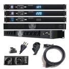 Regua de AC Profissional Padrão Rack 19'' Com 08 Tomadas 10A 2500W em 220W 1250W Em 110V