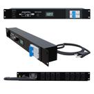 Regua de AC Profissional Padrão Rack Com 9 Tomadas 20A 4400W Para PA. Iluminação