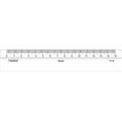 Regua De Acrílico Trident Desetec 15cm Para Desenho