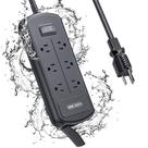 Régua de alimentação EIGSO USB Outdoor à prova de intempéries à prova de intempéries IPX6