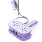 Régua de alimentação ORICO 4 pés roxa com 4 tomadas AC 2 USB-A 1 USB-C