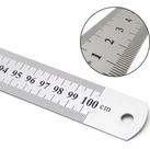 Régua De Metal Aço Inox 100 cm-1 Metro Profissional Flexivel