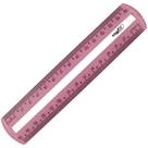 Régua de Poliestireno Guia de Leitura Rosa 15CM (pacote com 10 Unidades)