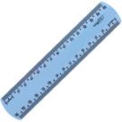 Régua de Poliestireno NEW Line Azul Pastel 15CM. Pacote com 10