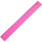 Régua de Poliestireno NEW Line Holográfica Glitter Rosa 30CM Pacote com 10