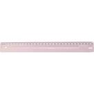 Régua de Poliestireno Serena 30cm Rosa Pastel 24un - Dello