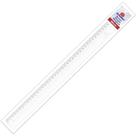 Régua de Poliestireno Transparente 40CM - Pacote com 10 Unidades