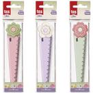 Regua de Poliestireno TRIS Linea 12CM POTE-24