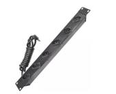 Régua De Tomada Calha 6 Saídas Padrão 19 Para Rack 10amp Régua De Tomada Calha 6 Saídas Padrão 19 Para Rack 10amp