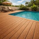 Régua Deck Área Externa em WPC Cor Carvalho 290cm x 15cm PEX