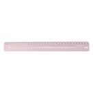 Régua Dello Régua de 30cm Dello Rosa Pastel em Poliestireno com Espessura de 3 e 4mm Régua Dello Régua de 30cm Dello Rosa Pastel em Poliestireno com Espessura de 3 e 4mm