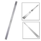 Régua Em Aço Inox Escala Mm e Pols 60cm 24 Pols