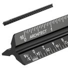 Régua Escala Arquitetônica mveohos 30 cm Triangular de Alumínio