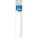 Régua Escolar 15cm Transparente Resistente em Poliestireno Tilibra