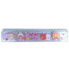Régua Escolar 20cm Cristal Com Bolinhas Coloridas Super Fofa - Unidade Papelaria Medidas Meninas Escolar