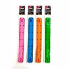 Régua Escolar Flexível 30cm Colorida brw
