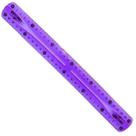 Régua escolar flexível 30cm colorida leo&leocontém 1 unidade não tóxico