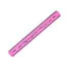 Régua Escolar Flexível 30cm Colorida Resistente Não Quebra - Maxcril Papelaria Escolar Escritório CM Polegadas