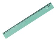 Régua Escolar New Line 30cm Tons Pastel Colorida e Glitter Waleu