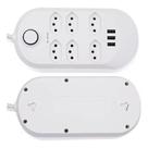 Régua Extensão 6 Tomadas E 3 Usb Cor Branco 127v/220v