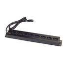 Régua Extensora 8 Tomadas Tripolar 20A 1,5M Preto - Force Line