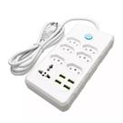 Régua Filtro de Linha com 7 Tomadas Extensão Elétrica 1 Universal 4 USB Bivolt