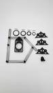 Régua Gabarito Multi Ângulo Marcador Furo Ajustável